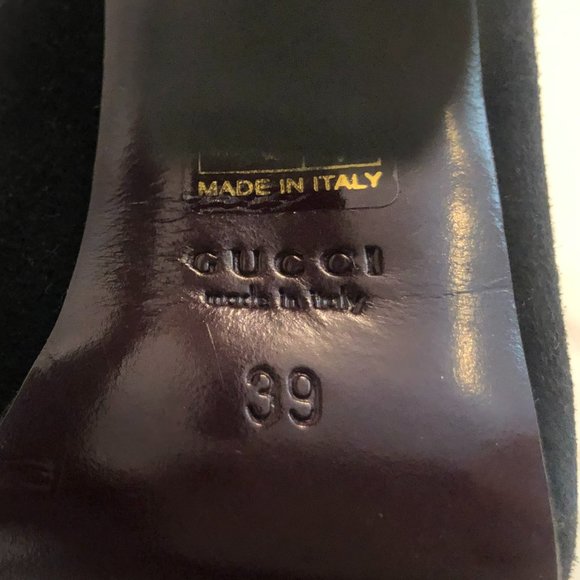 Gucci Suede Booties Open Toe size 39 - Picture 5 of 5